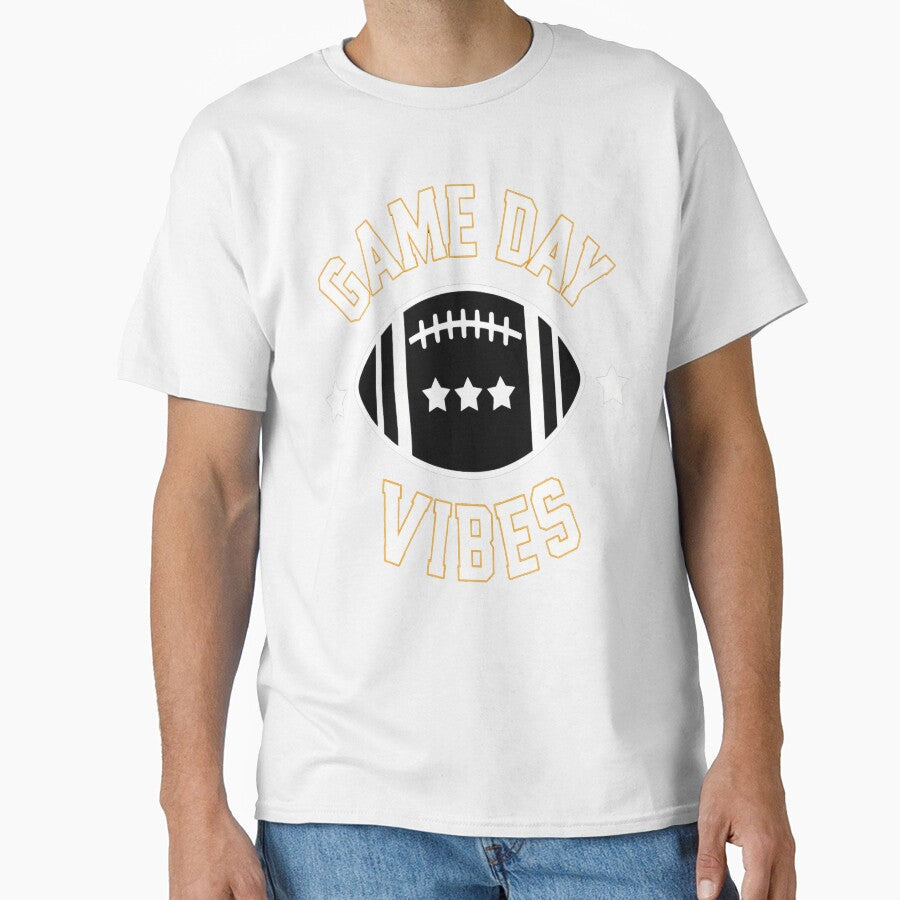 Game Day Vibes American Football by Mosaic-97 Unisex T-shirt, Sweatshirt, Hoodie, Long Sleeve Tee - T-Shirt, Sweatshirt, Hoodie