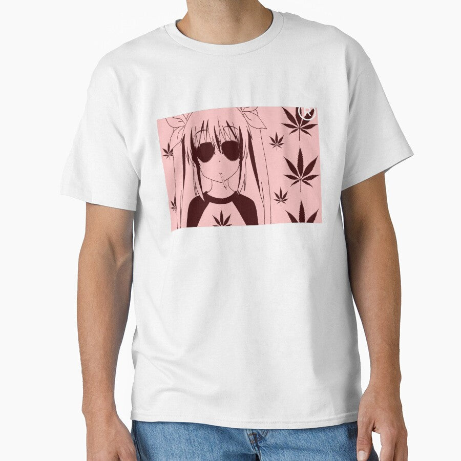 Smoking Anime Girl by VsegdaMolodoy Unisex T-shirt, Sweatshirt, Hoodie, Long Sleeve Tee - T-Shirt, Sweatshirt, Hoodie