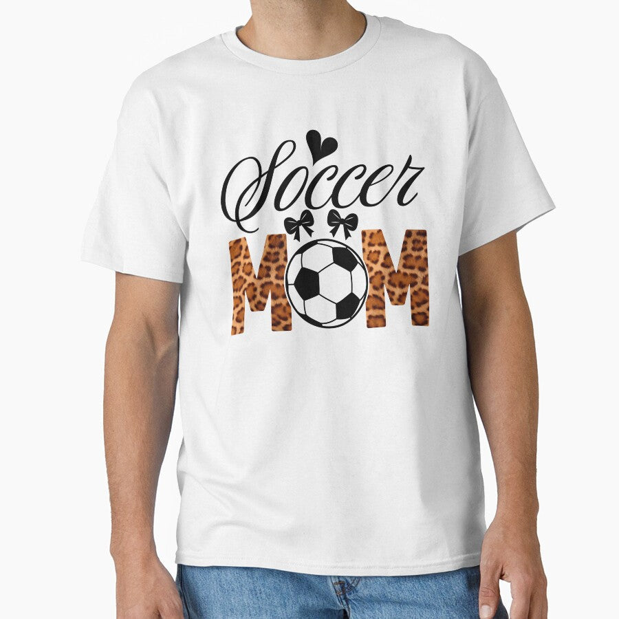 Soccer Mom Leopard Print Coquette Bows Aesthetic by Abaseen Unisex T-shirt, Sweatshirt, Hoodie, Long Sleeve Tee - T-Shirt, Sweatshirt, Hoodie