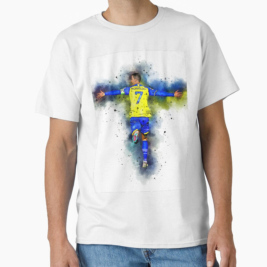 Cristiano Ronaldo  Al Nassr Glory Moments by AronArtGallery Unisex T-shirt, Sweatshirt, Hoodie, Long Sleeve Tee - T-Shirt, Sweatshirt, Hoodie
