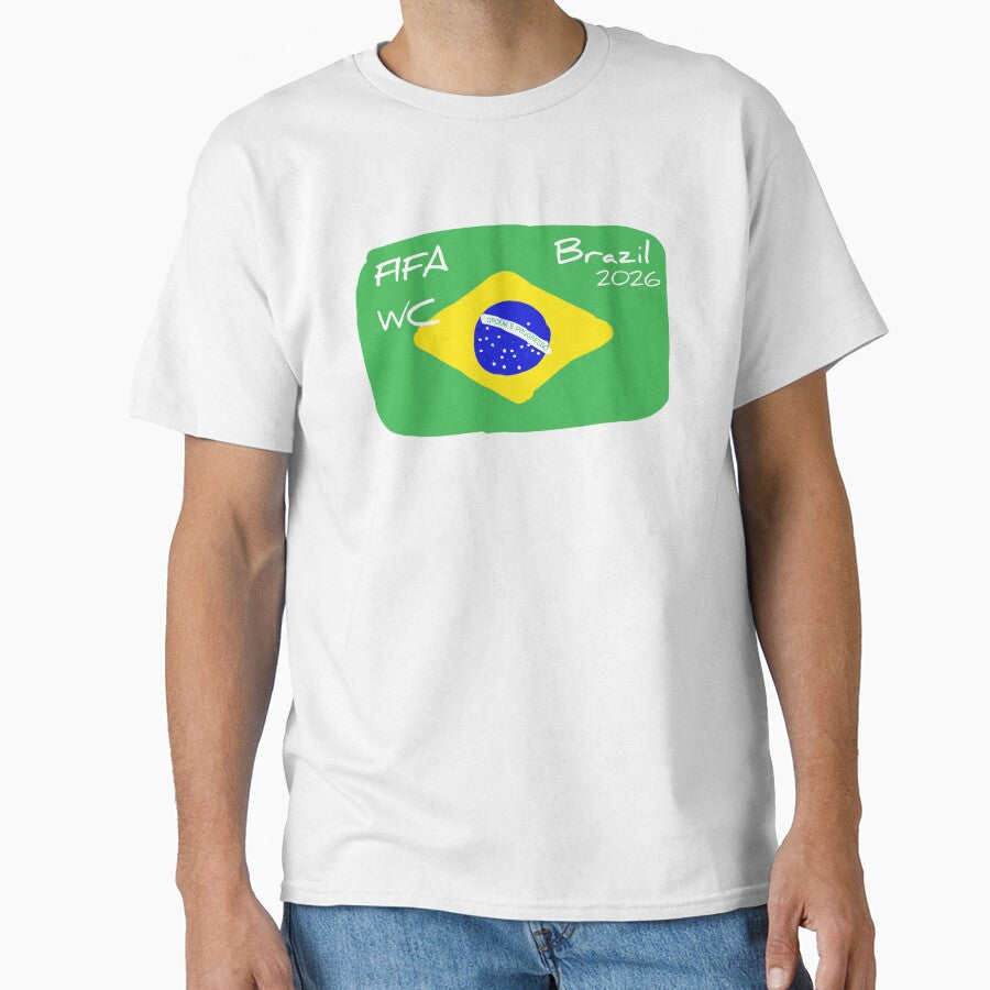 Brazil FIFA WC 2026 by Simplty Unisex T-shirt, Sweatshirt, Hoodie, Long Sleeve Tee - T-Shirt, Sweatshirt, Hoodie