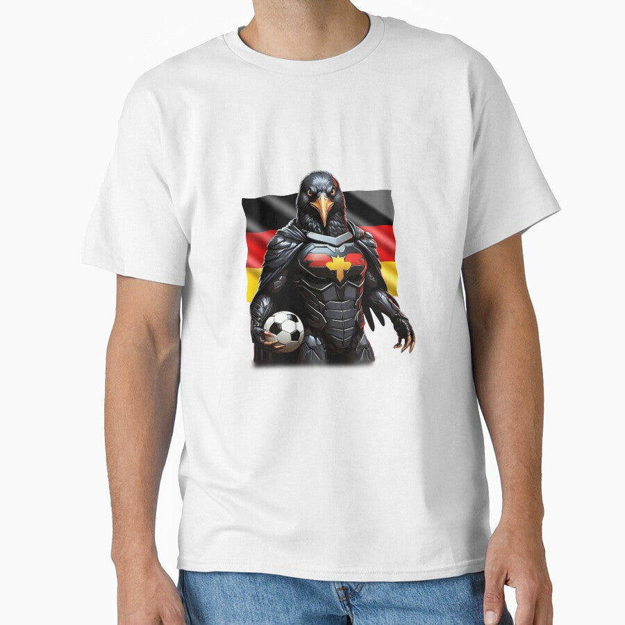 Germany European Championship European Football Raven Fan by BearsAndSkulls Unisex T-shirt, Sweatshirt, Hoodie, Long Sleeve Tee - T-Shirt, Sweatshirt, Hoodie