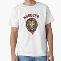 Morocco National Team Roaring Lion by Majorprint Unisex T-shirt, Sweatshirt, Hoodie, Long Sleeve Tee - T-Shirt, Sweatshirt, Hoodie