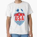 Usa Soccer Shield by IsabellasVintag Unisex T-shirt, Sweatshirt, Hoodie, Long Sleeve Tee - T-Shirt, Sweatshirt, Hoodie