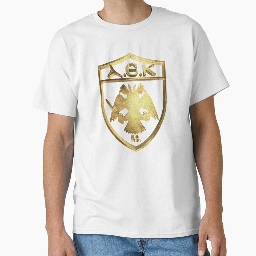 Gold edition Aek Atene Football fans from Greece by infrontofyou Unisex T-shirt, Sweatshirt, Hoodie, Long Sleeve Tee - T-Shirt, Sweatshirt, Hoodie