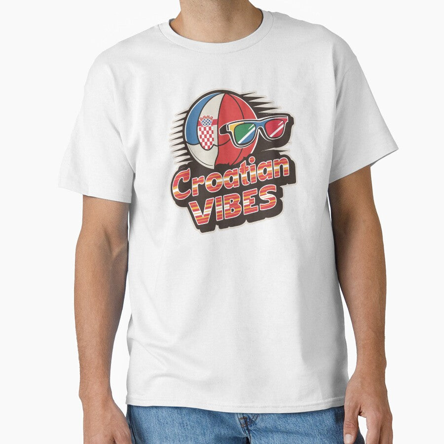 ''Croatian Vibes'' Proud to be Croatian T-Shirt by Witty Shirts Unisex T-shirt, Sweatshirt, Hoodie, Long Sleeve Tee - T-Shirt, Sweatshirt, Hoodie
