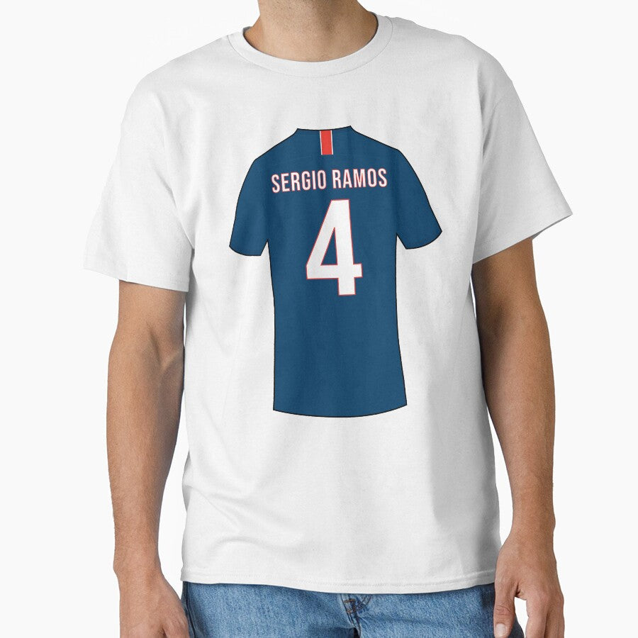 Sergio Ramos football jersey by Justtrendytees Unisex T-shirt, Sweatshirt, Hoodie, Long Sleeve Tee - T-Shirt, Sweatshirt, Hoodie