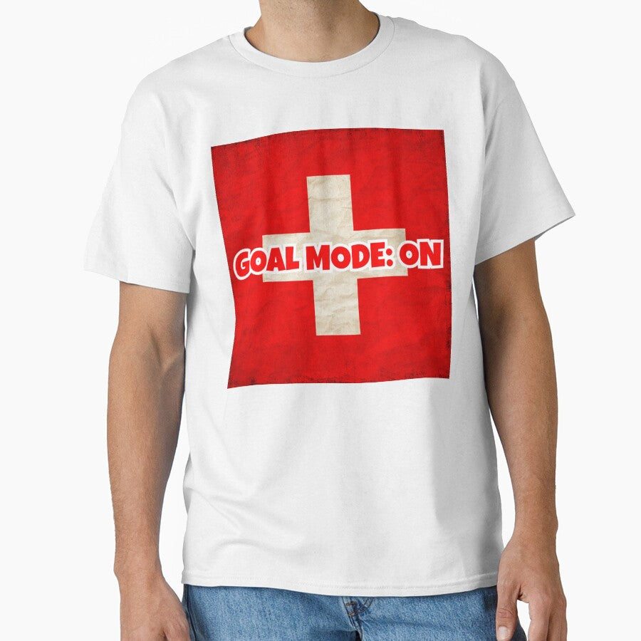 Switzerland Soccer Fan Shirt  GOALMODE: ON Football Tee by LovelyHappyGift Unisex T-shirt, Sweatshirt, Hoodie, Long Sleeve Tee - T-Shirt, Sweatshirt, Hoodie