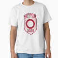 Nippon 2026 Soccer - Japan Football Shield & Sakura Cherry Blossom by Imaginationbeyond Unisex T-shirt, Sweatshirt, Hoodie, Long Sleeve Tee - T-Shirt, Sweatshirt, Hoodie