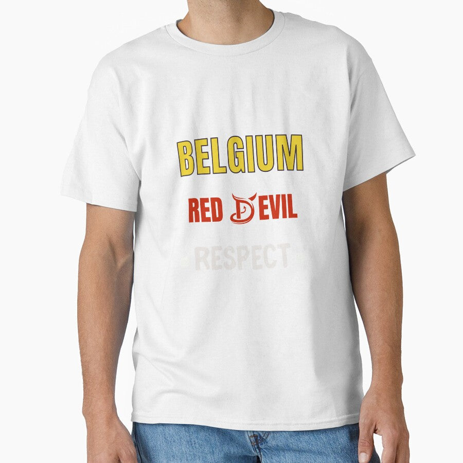 Belgium Red Devils Respect by Passionfoot Unisex T-shirt, Sweatshirt, Hoodie, Long Sleeve Tee - T-Shirt, Sweatshirt, Hoodie