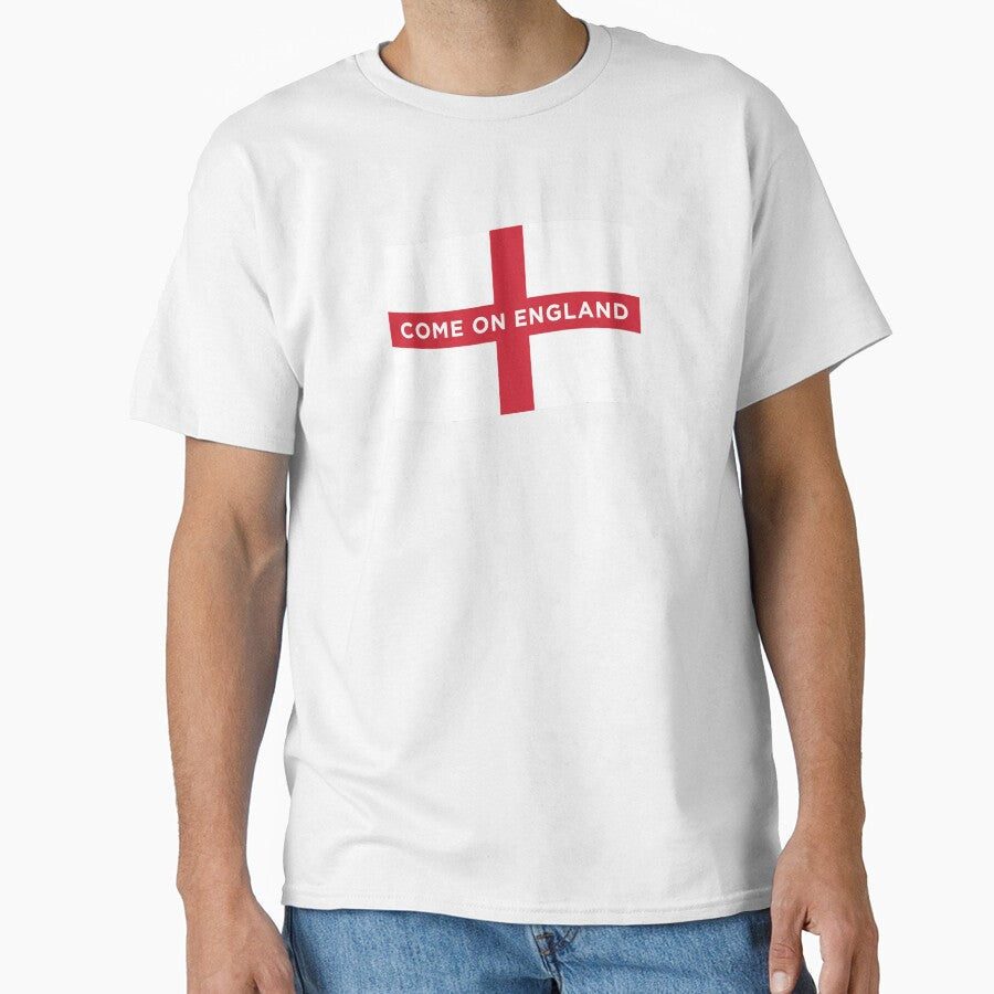 Come On England Wave Flag (On Black) by STUDIO-72 Unisex T-shirt, Sweatshirt, Hoodie, Long Sleeve Tee - T-Shirt, Sweatshirt, Hoodie