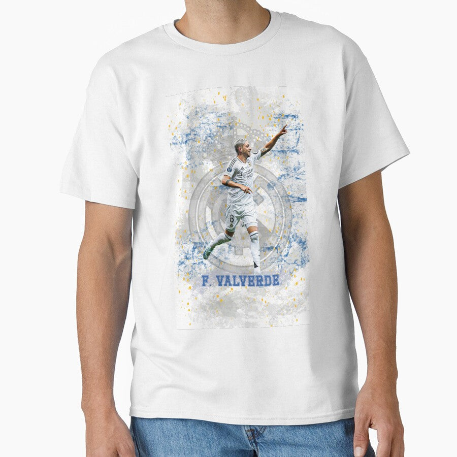 Federico Valverde Real Madrid Celebration Design by WYCreations Unisex T-shirt, Sweatshirt, Hoodie, Long Sleeve Tee - T-Shirt, Sweatshirt, Hoodie