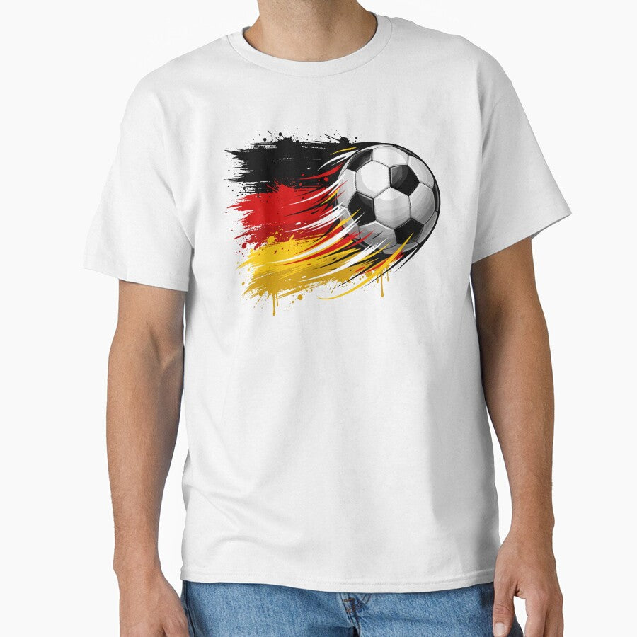 German Flag Football Ball Cool by EverkindInk Unisex T-shirt, Sweatshirt, Hoodie, Long Sleeve Tee - T-Shirt, Sweatshirt, Hoodie