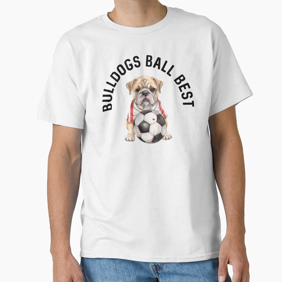 Soccer Player Dog Bulldog America 250 Soccer Mom English Football Puppy Lover by DogLover332 - T-Shirt, Sweatshirt, Hoodie