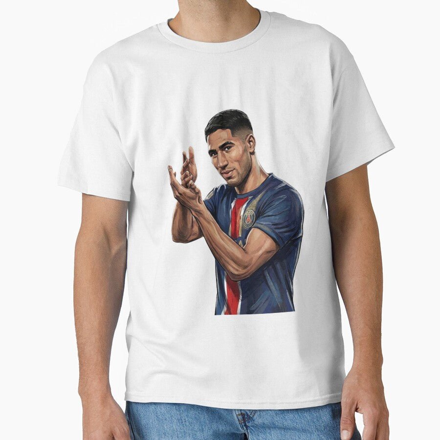 Achraf Hakimi by shoppypod Unisex T-shirt, Sweatshirt, Hoodie, Long Sleeve Tee - T-Shirt, Sweatshirt, Hoodie