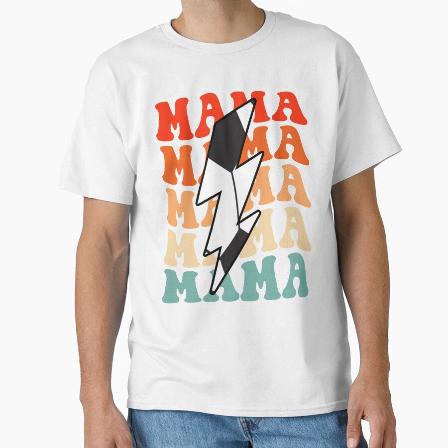 Soccer Mama Mom Retro Groovy Lightning Bolt Mothers Day by Christina-grich Unisex T-shirt, Sweatshirt, Hoodie, Long Sleeve Tee - T-Shirt, Sweatshirt, Hoodie