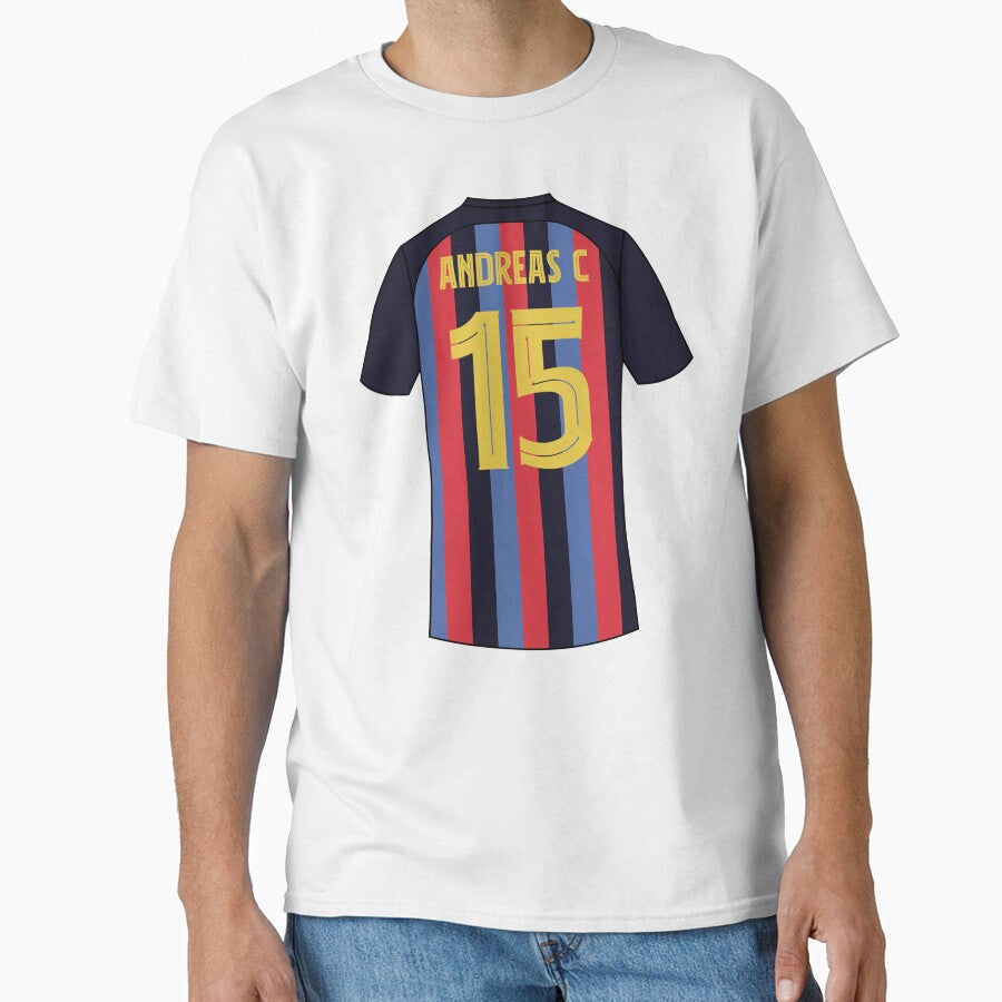 Andreas Christensen Barcelona football jersey number 15 by Justtrendytees Unisex T-shirt, Sweatshirt, Hoodie, Long Sleeve Tee - T-Shirt, Sweatshirt, Hoodie