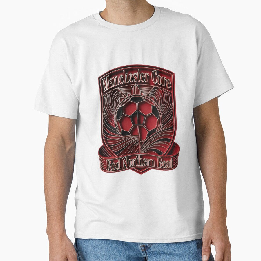 Northern Soul Manchester Core Tee & Red Beat Mug  Ultimate Soccer City Pride Set by YMLux - T-Shirt, Sweatshirt, Hoodie