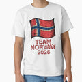 Team Norway 2026  Soccer Fan T-Shirt V8 by DBWStudios Unisex T-shirt, Sweatshirt, Hoodie, Long Sleeve Tee - T-Shirt, Sweatshirt, Hoodie