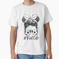 Soccer Kid Life Messy Bun Skull with Sunglasses Funny Soccer Lover Girls and Kids by clothesy7 - T-Shirt, Sweatshirt, Hoodie