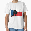 Czech Ice Hockey Silhouette Celebration by CanvasTee Unisex T-shirt, Sweatshirt, Hoodie, Long Sleeve Tee - T-Shirt, Sweatshirt, Hoodie