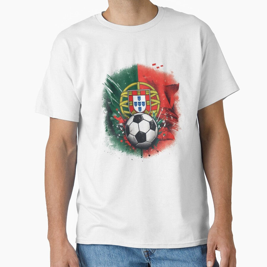 Portuguese Football Fan by HeadTurningArt Unisex T-shirt, Sweatshirt, Hoodie, Long Sleeve Tee - T-Shirt, Sweatshirt, Hoodie