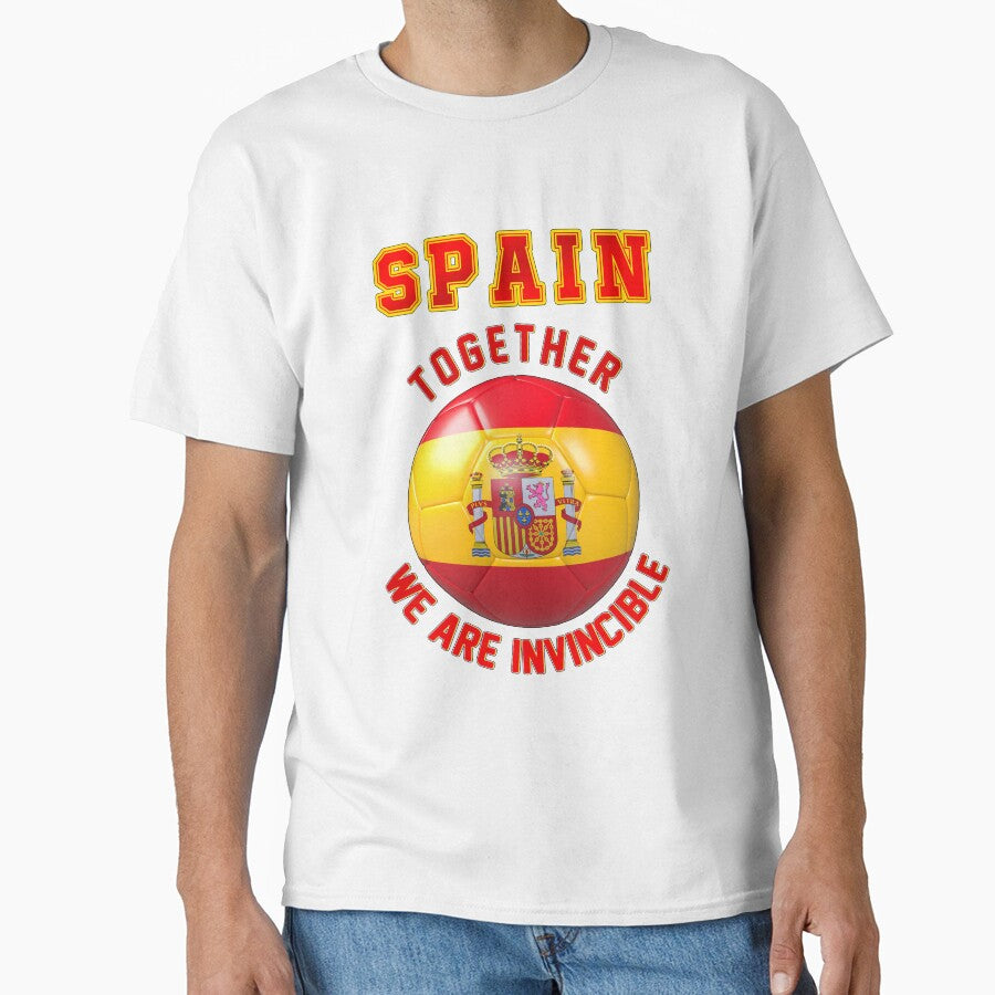Spain fan slogan for football, spanish supporters EN by superpixus Unisex T-shirt, Sweatshirt, Hoodie, Long Sleeve Tee - T-Shirt, Sweatshirt, Hoodie