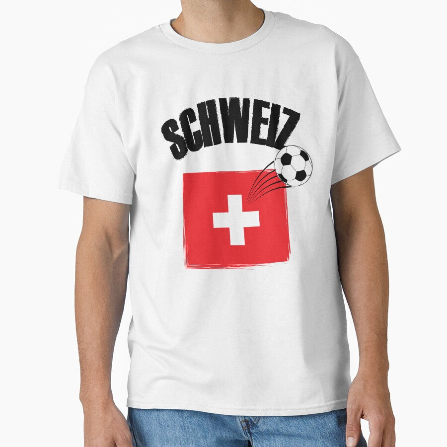 Schweiz Football by TravelScientist Unisex T-shirt, Sweatshirt, Hoodie, Long Sleeve Tee - T-Shirt, Sweatshirt, Hoodie