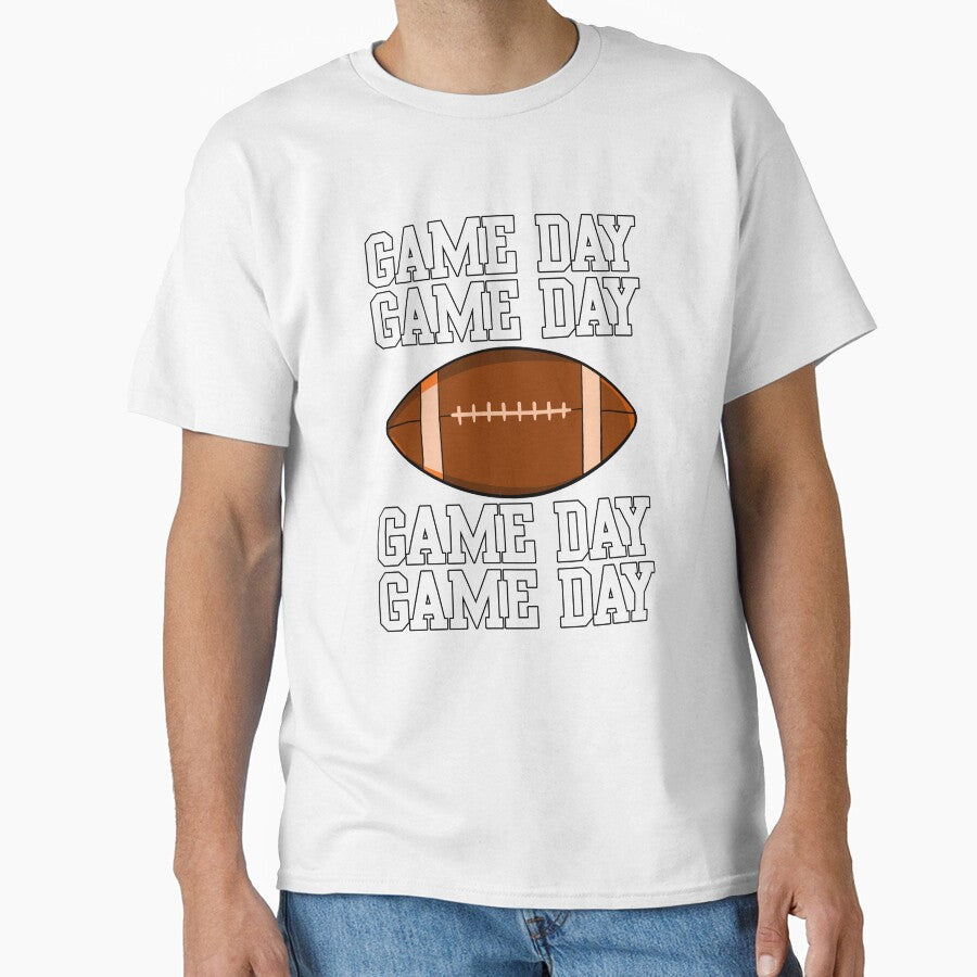 Game Day Football by Bendthetrend Unisex T-shirt, Sweatshirt, Hoodie, Long Sleeve Tee - T-Shirt, Sweatshirt, Hoodie