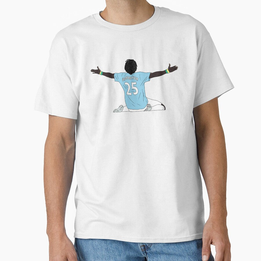 Manchester City Adebayor Celebration by thebcarts Unisex T-shirt, Sweatshirt, Hoodie, Long Sleeve Tee - T-Shirt, Sweatshirt, Hoodie