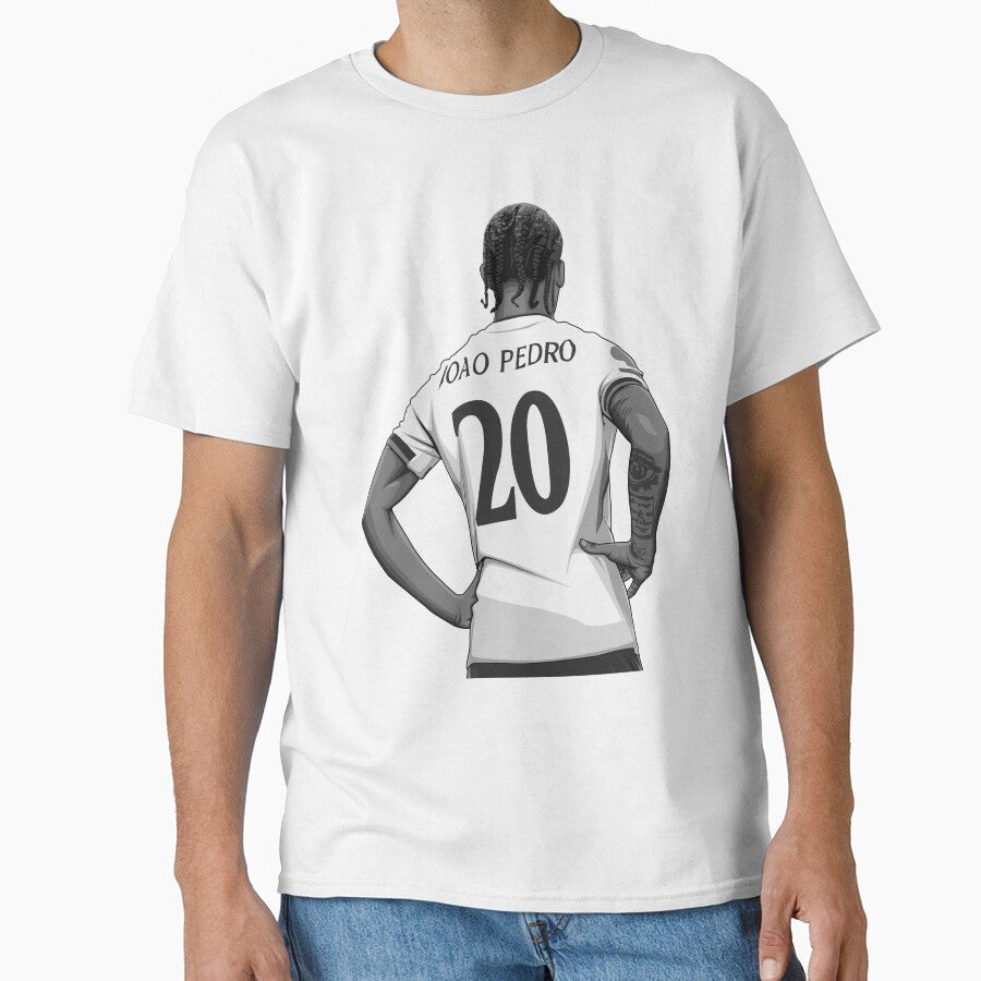 Joo Pedro Black and White Version by Aldduardo Unisex T-shirt, Sweatshirt, Hoodie, Long Sleeve Tee - T-Shirt, Sweatshirt, Hoodie