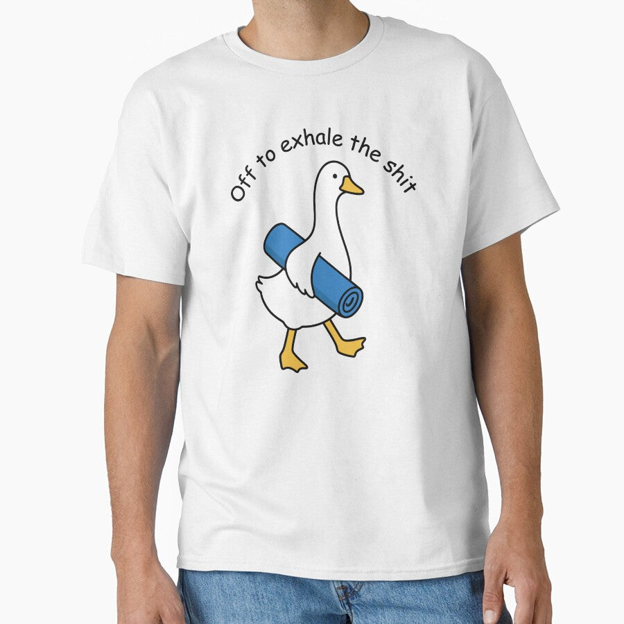 International Yoga Day June 21 Cute Goose Namaste Yoga Lover by gunaone-design Unisex T-shirt, Sweatshirt, Hoodie, Long Sleeve Tee - T-Shirt, Sweatshirt, Hoodie