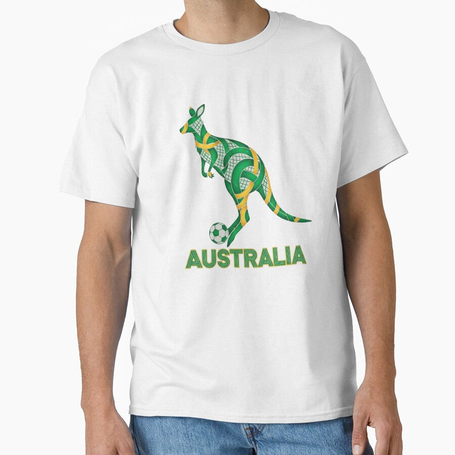 Geometric Kangaroo Australia Spirit by Majorprint Unisex T-shirt, Sweatshirt, Hoodie, Long Sleeve Tee - T-Shirt, Sweatshirt, Hoodie