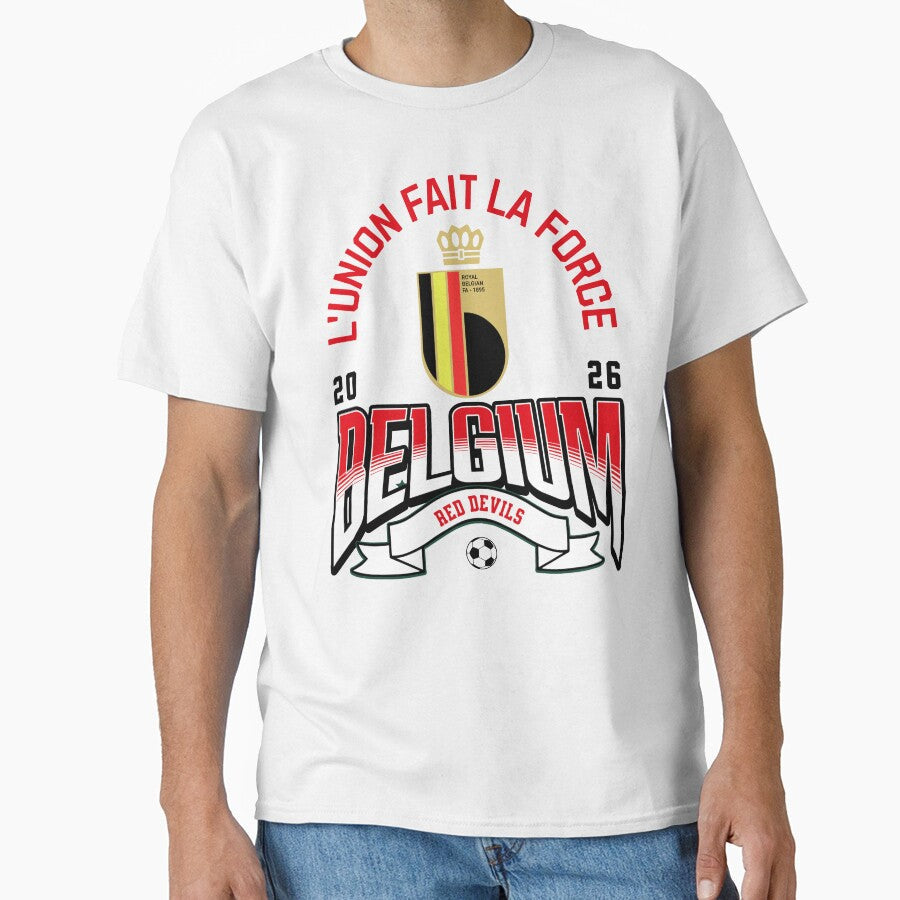 Belgium Soccer Red Devils 2026 Vintage Football Fan Design by Abaseen Unisex T-shirt, Sweatshirt, Hoodie, Long Sleeve Tee - T-Shirt, Sweatshirt, Hoodie