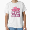 Lets Go Girls Space Cowgirl Hat Pink by Haji  Kamora Unisex T-shirt, Sweatshirt, Hoodie, Long Sleeve Tee - T-Shirt, Sweatshirt, Hoodie