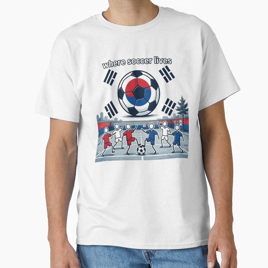 Where Soccer Lives - South Korea by Endeva4eva Unisex T-shirt, Sweatshirt, Hoodie, Long Sleeve Tee - T-Shirt, Sweatshirt, Hoodie