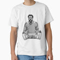 David Raya Black and White Version by Aldduardo Unisex T-shirt, Sweatshirt, Hoodie, Long Sleeve Tee - T-Shirt, Sweatshirt, Hoodie