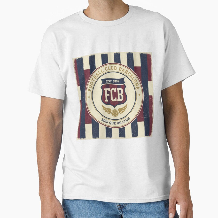 FCB Vintage - Football Fan Design by SPORT NATION ART Unisex T-shirt, Sweatshirt, Hoodie, Long Sleeve Tee - T-Shirt, Sweatshirt, Hoodie