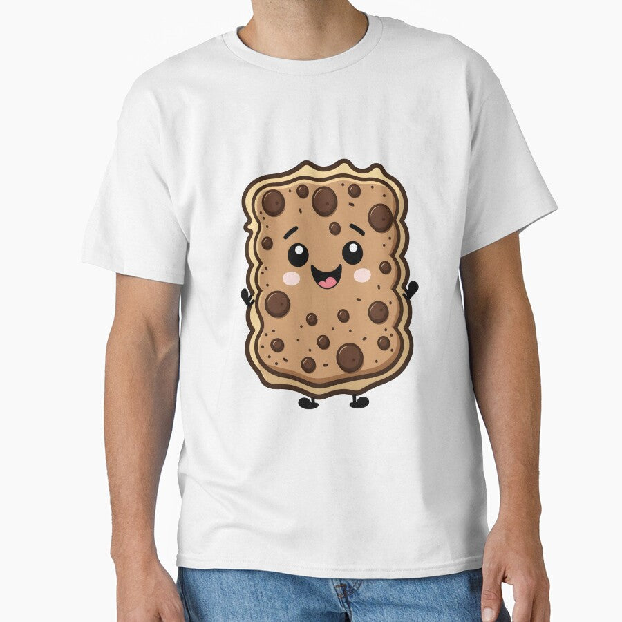 kawaii chocolate chips cookie- cute and happy by R.L cases and stickers Unisex T-shirt, Sweatshirt, Hoodie, Long Sleeve Tee - T-Shirt, Sweatshirt, Hoodie