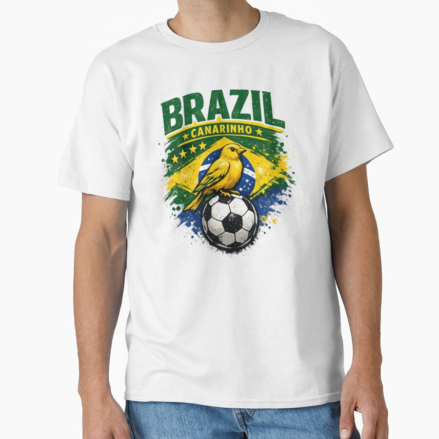 Brazil Canarinho Football Fan Design by EMYWAMZGLOBAL Unisex T-shirt, Sweatshirt, Hoodie, Long Sleeve Tee - T-Shirt, Sweatshirt, Hoodie