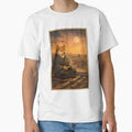 Zen Gamer Under the Moon  Samurai Shiba Inu Gaming Art by VireonTees Unisex T-shirt, Sweatshirt, Hoodie, Long Sleeve Tee - T-Shirt, Sweatshirt, Hoodie