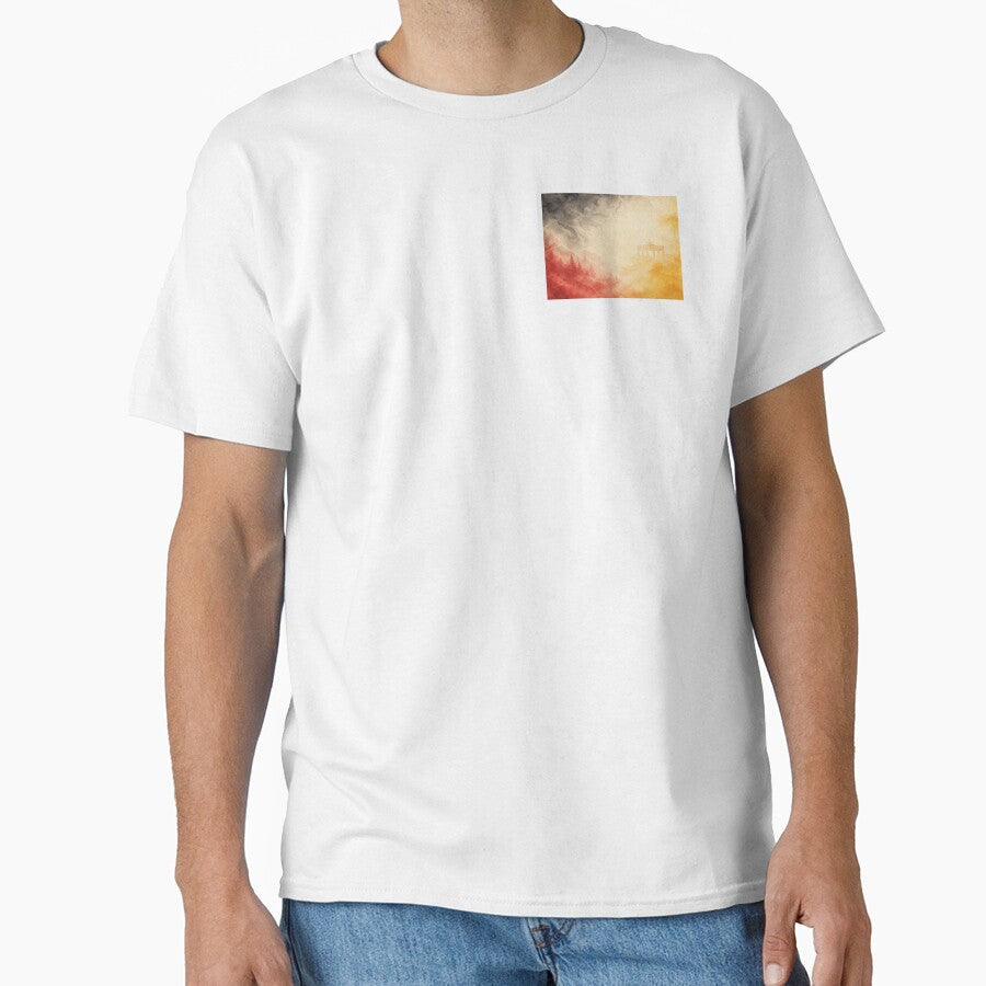 Germany Watercolor Travel Illustration by AHOK-lab Unisex T-shirt, Sweatshirt, Hoodie, Long Sleeve Tee - T-Shirt, Sweatshirt, Hoodie