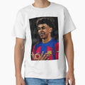 Lamine Yamal comic Style. FC Barcelona by ocusido Unisex T-shirt, Sweatshirt, Hoodie, Long Sleeve Tee - T-Shirt, Sweatshirt, Hoodie