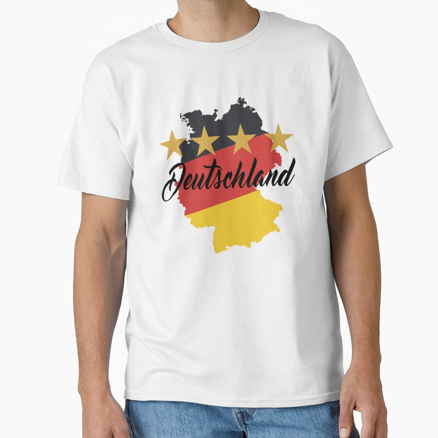 Germany lettering with national colors black red gold by Ecmoprints Unisex T-shirt, Sweatshirt, Hoodie, Long Sleeve Tee - T-Shirt, Sweatshirt, Hoodie