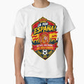 Spain Football Fans Emblem  Red & Yellow Vector Badge Design by Jandedan Unisex T-shirt, Sweatshirt, Hoodie, Long Sleeve Tee - T-Shirt, Sweatshirt, Hoodie
