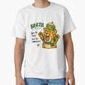 Awkward Animal Hat Club  Brazil Coconut Spirit | Cute Leopard World Cup 2026 Sticker by chupichapa - T-Shirt, Sweatshirt, Hoodie