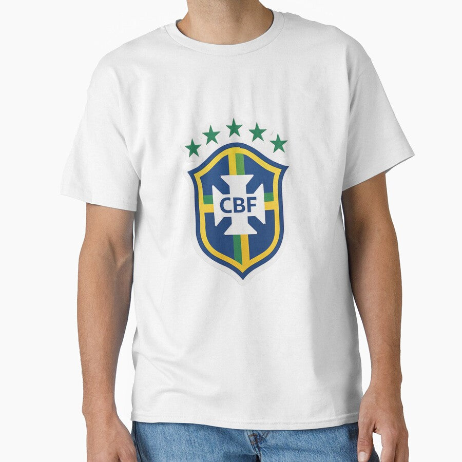 Brasil Football Logo Stickers by rissershop Unisex T-shirt, Sweatshirt, Hoodie, Long Sleeve Tee - T-Shirt, Sweatshirt, Hoodie