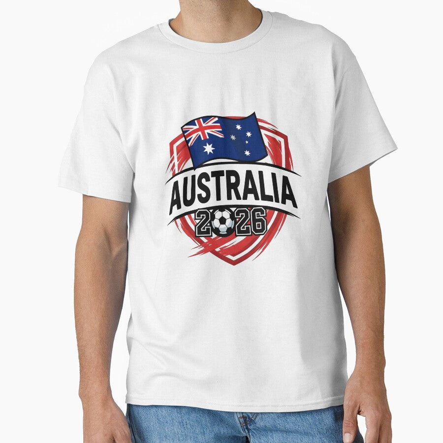 AUSTRALIA World Cup 2026 Poster  AUSTRALIA Football by riimshop Unisex T-shirt, Sweatshirt, Hoodie, Long Sleeve Tee - T-Shirt, Sweatshirt, Hoodie