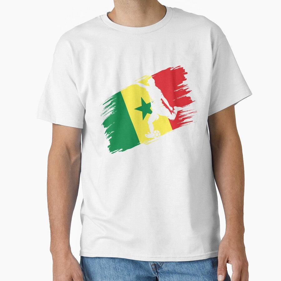 Senegal Flag Football Soccer Fan Jersey by xtocky Unisex T-shirt, Sweatshirt, Hoodie, Long Sleeve Tee - T-Shirt, Sweatshirt, Hoodie