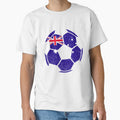 Australia Soccer Ball Flag Jersey Australian Football Fan by EIMgraphic Unisex T-shirt, Sweatshirt, Hoodie, Long Sleeve Tee - T-Shirt, Sweatshirt, Hoodie